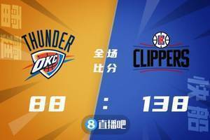 🏀科菲35+13+5 辛普森17+9+8 快船50分屠杀雷霆五连胜收官